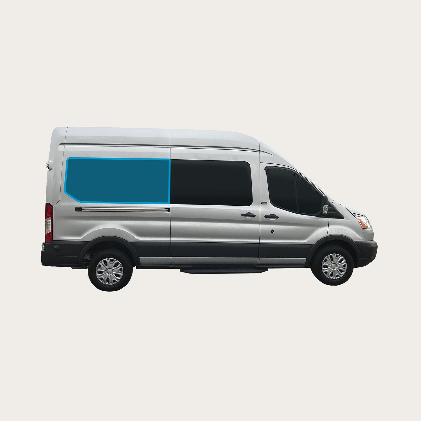 Transit - 148 (non-extended) Quarter Panel Shade (Passenger Side)