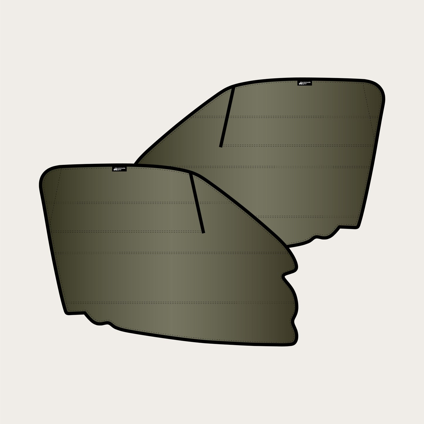 Sprinter - Front Window Covers (Set) for 2019+ with Terrawagen Ecoflow Vent/Bug Barrier