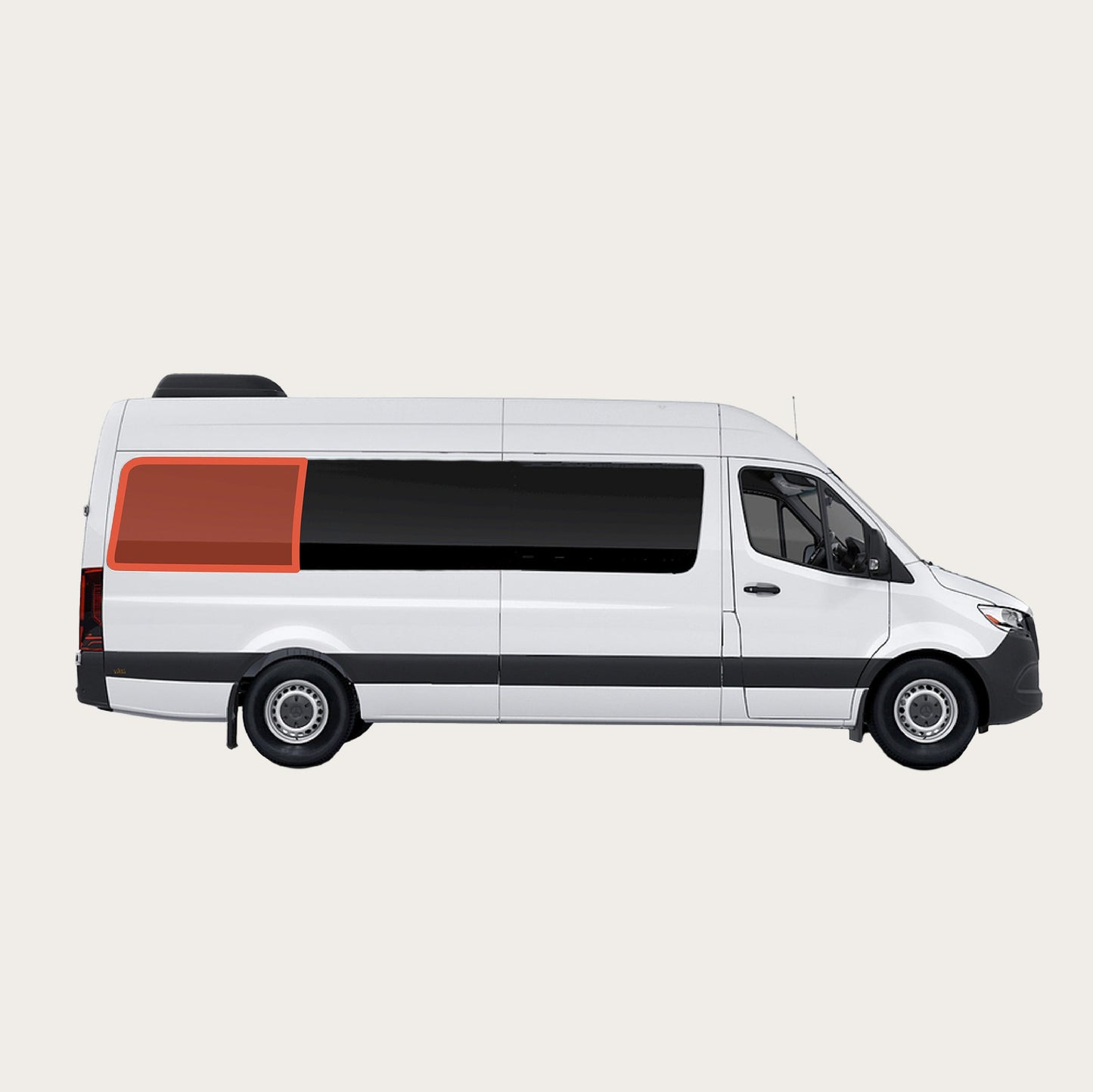 Sprinter - 170wb Quarter Panel Shade (Passenger Side)