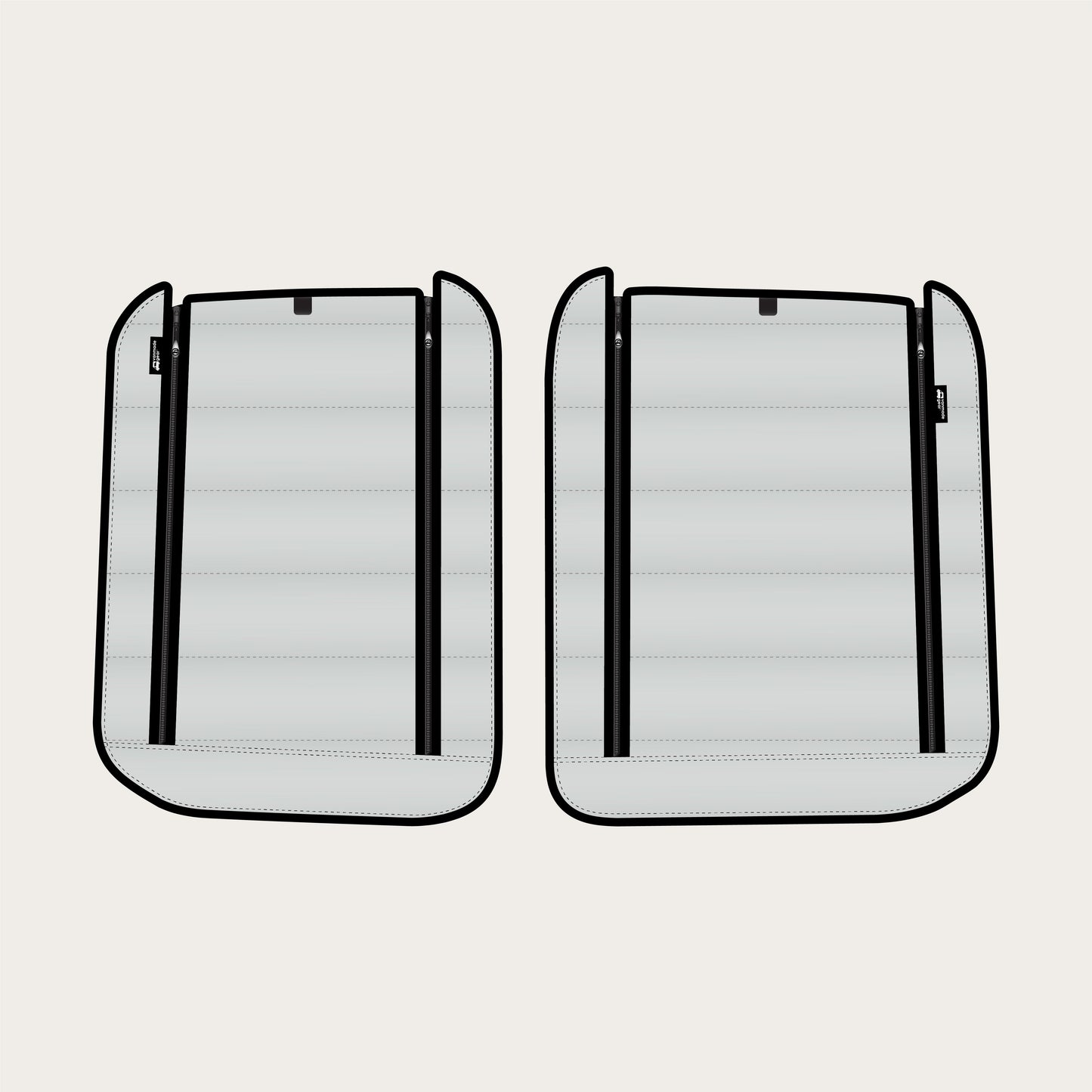 Transit Passenger Van - Rear Door Shades (set)