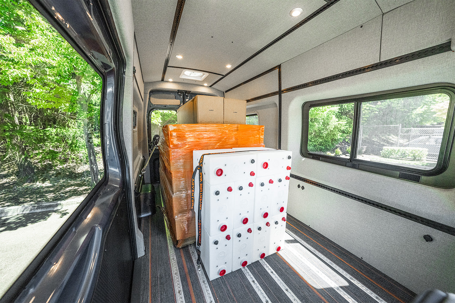 Cargo Loaded Into An Adventure wagon Commercial Vehicle
