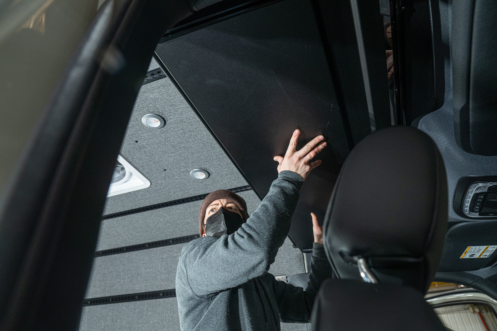 Adventure Wagon Install Team Working