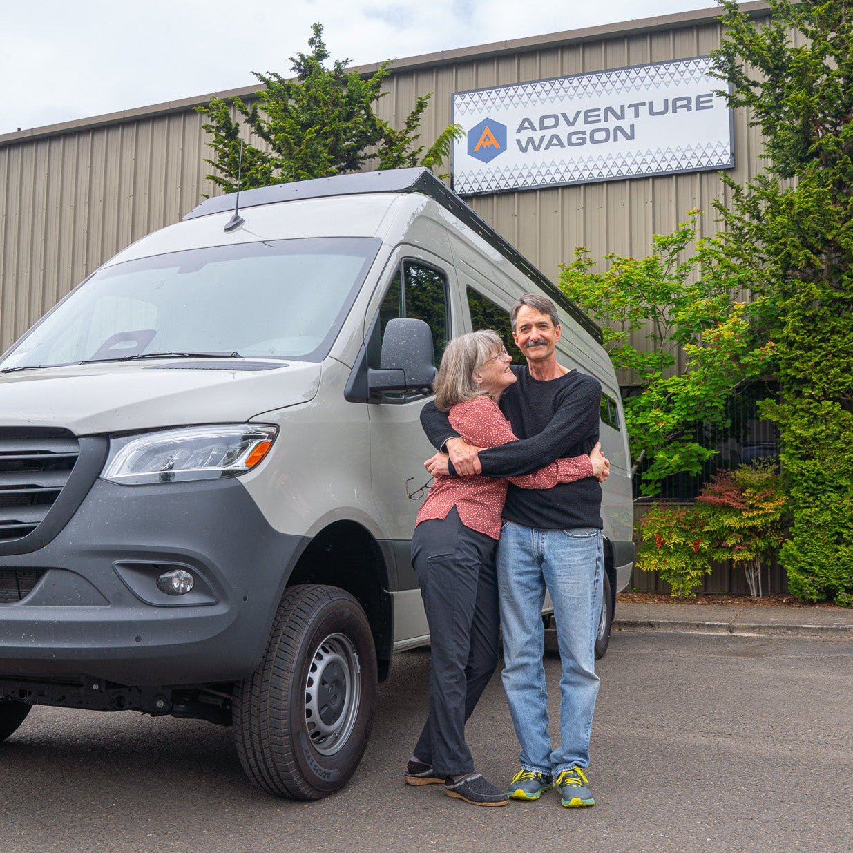 Happy Customers With Their Van