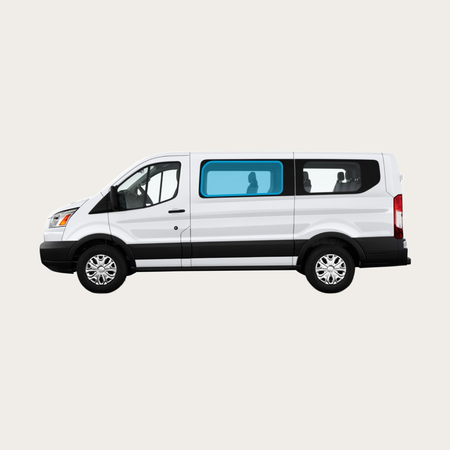 Low Roof Transit - Cargo Window Shade (Driver's Side, 1st Row)