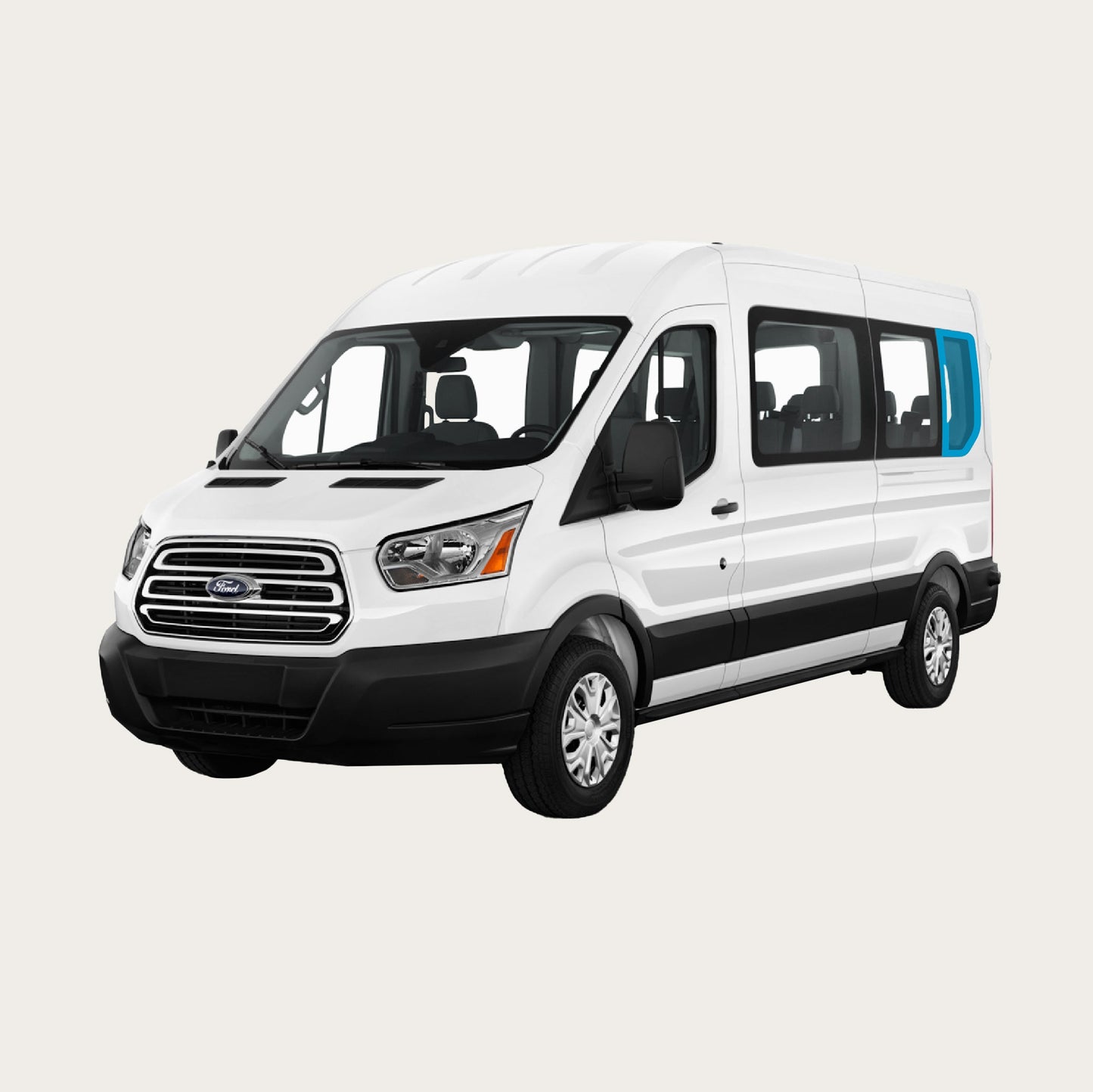 Transit Passenger- 148 (non-extended) Quarter Panel Shade (Driver's Side)