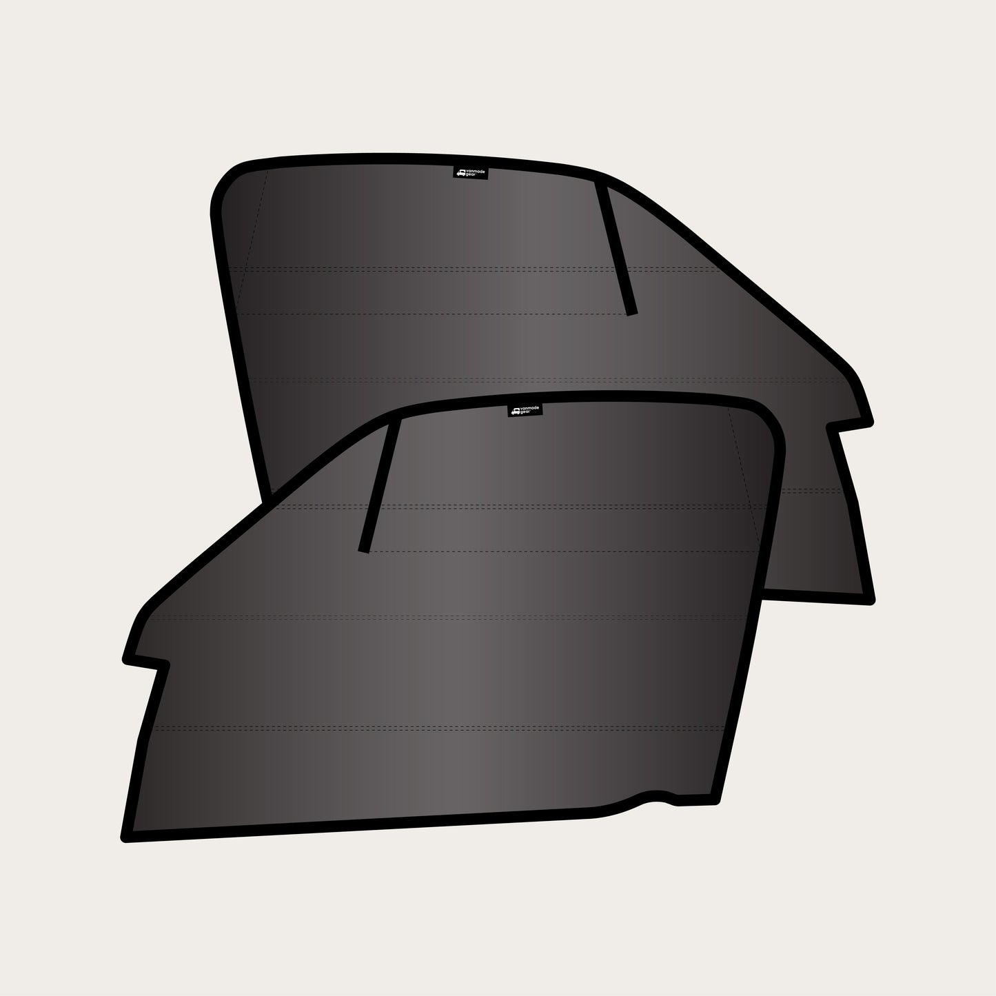 Sprinter - Front Window Covers (Set) for 2007-2018 with Terrawagen Ecoflow Vent/Bug Barrier