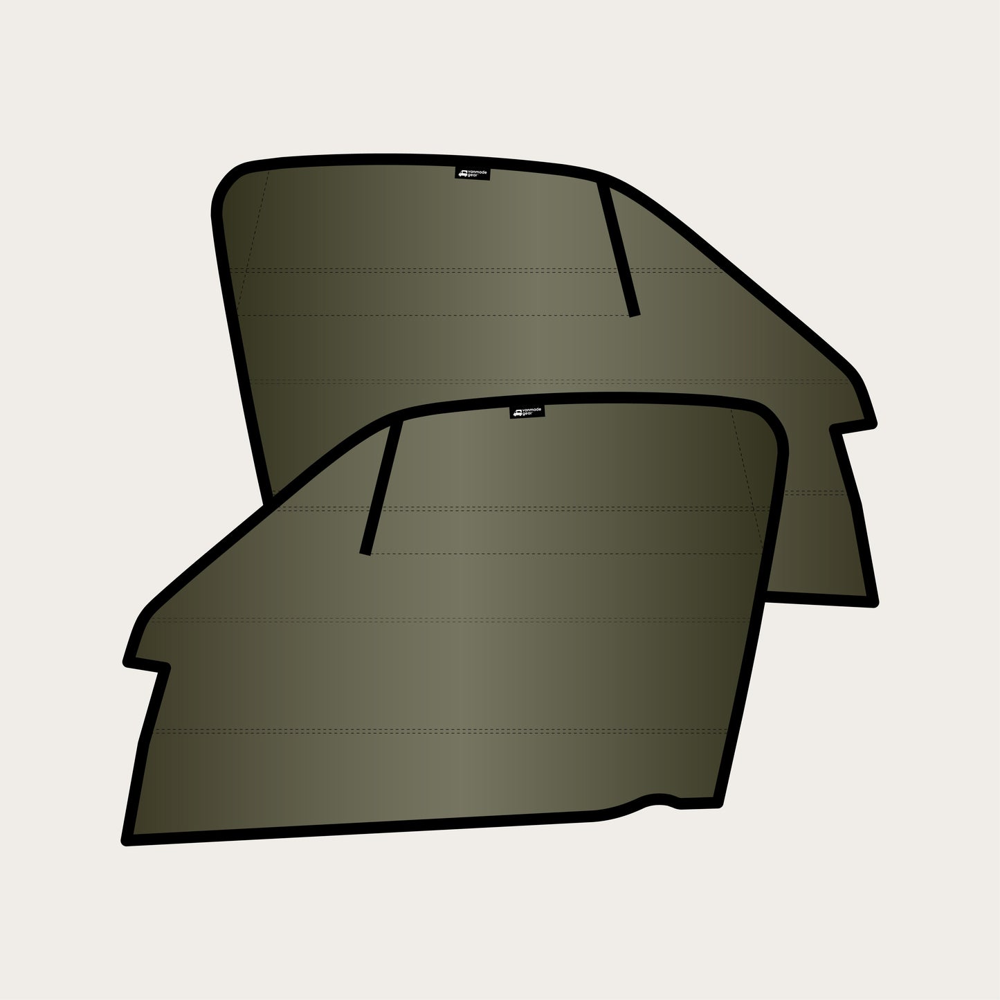 Sprinter - Front Window Covers (Set) for 2007-2018 with Terrawagen Ecoflow Vent/Bug Barrier