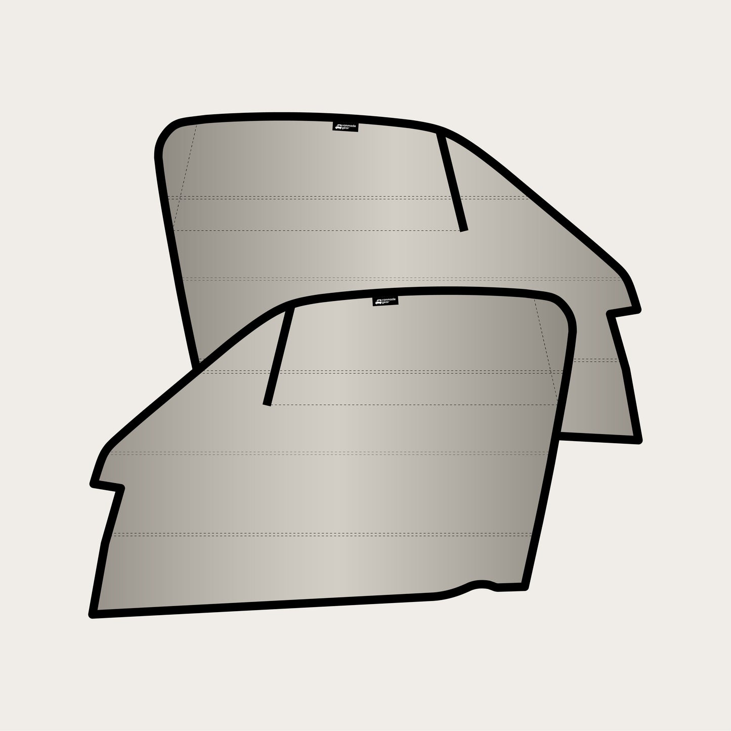 Sprinter - Front Window Covers (Set) for 2007-2018 with Terrawagen Ecoflow Vent/Bug Barrier