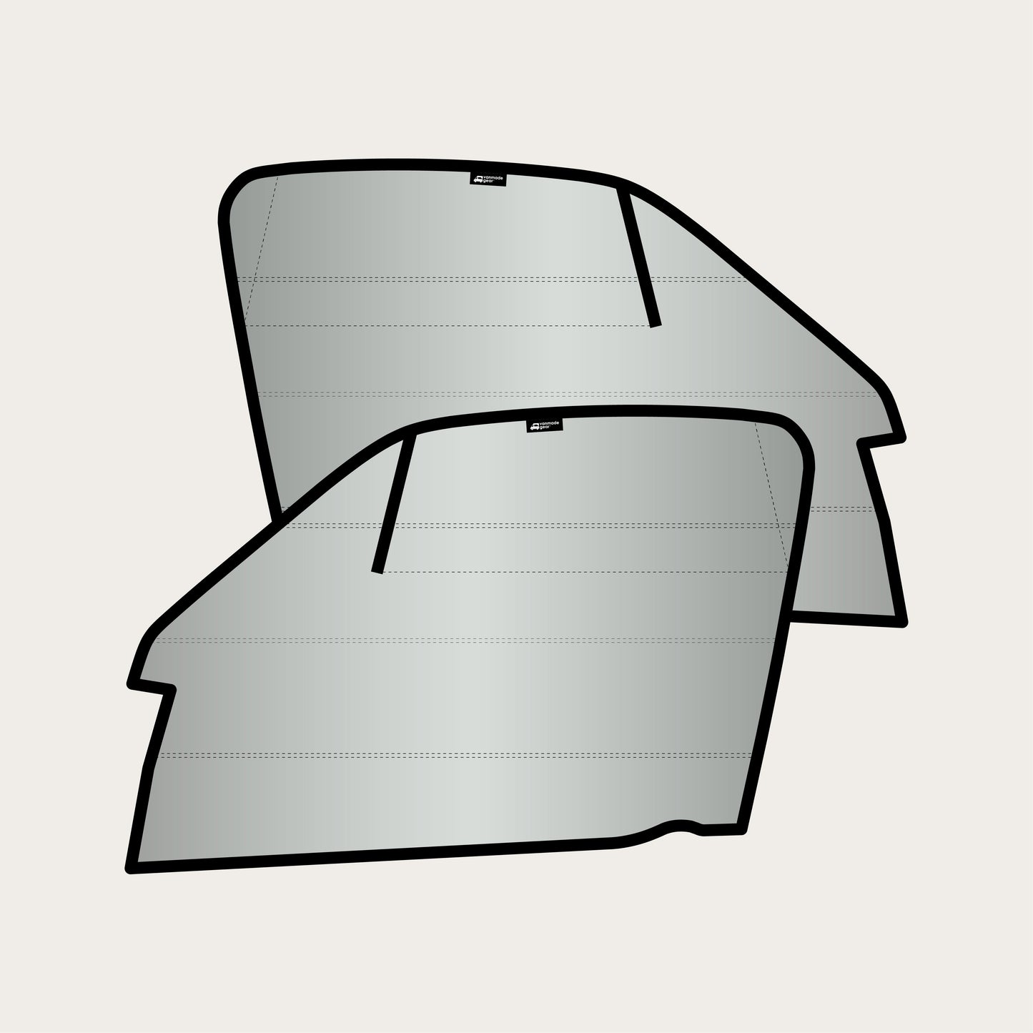 Sprinter - Front Window Covers (Set) for 2007-2018 with Terrawagen Ecoflow Vent/Bug Barrier