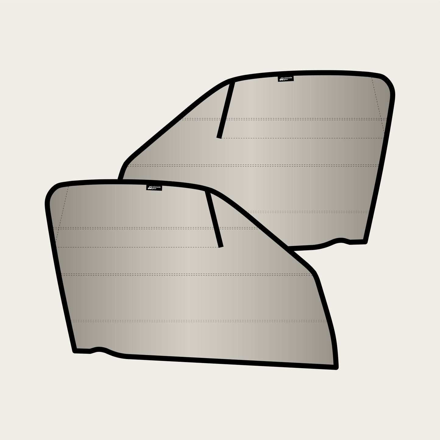 Sprinter - Front Window Covers (Set) for 2007-2018 with Terrawagen Ecoflow Vent/Bug Barrier