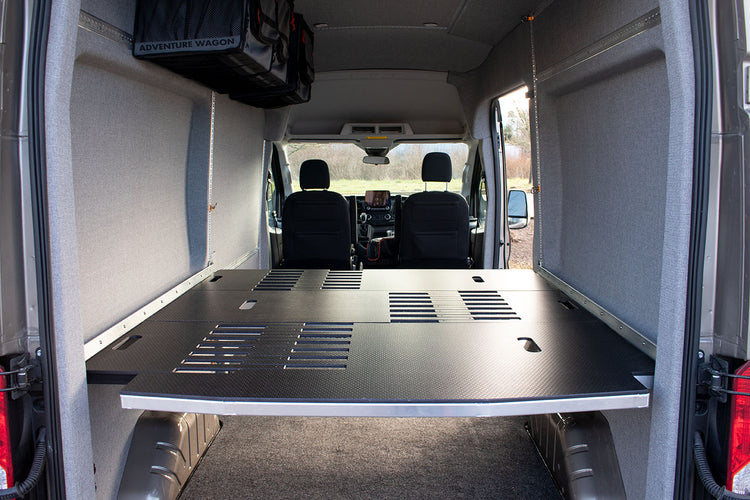 Adjustable Camper Van Bed - MOAB Adjustable Sprinter and Transit Bed System